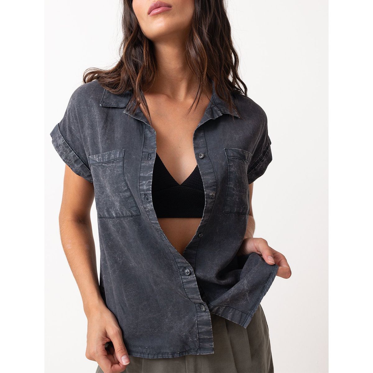 NAF NAF - Blusa Manga Corta Mujer Naf Naf