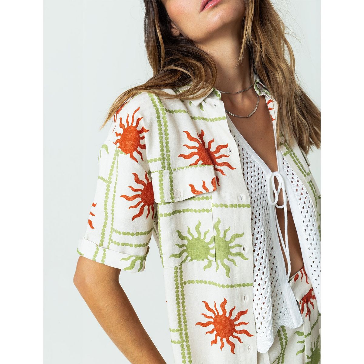 NAF NAF - Blusa Manga Corta Mujer Naf Naf