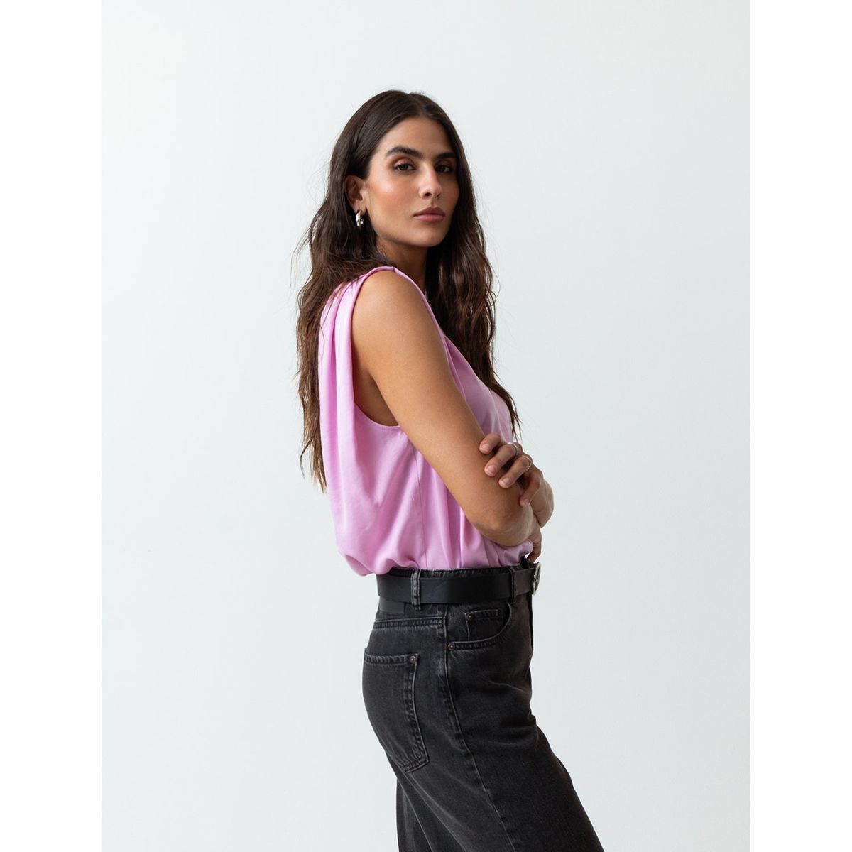 NAF NAF - Blusa Sin Mangas Mujer Naf Naf