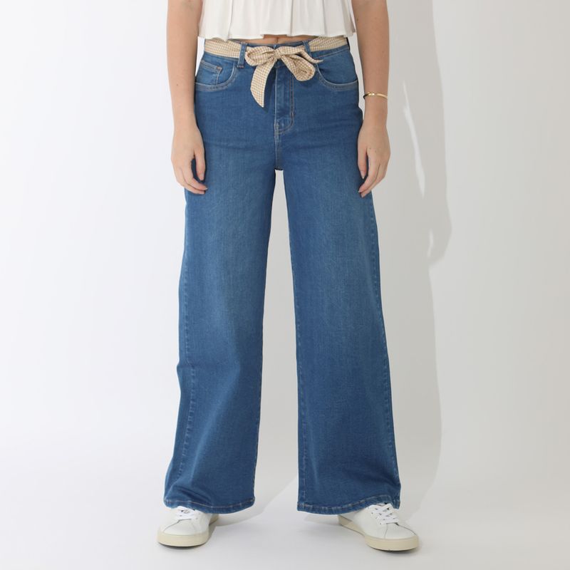 SYBILLA - Jean Wide Algodón Mujer Sybilla