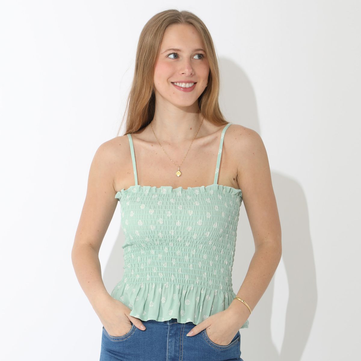 SYBILLA - Blusa Manga Corta Casual Mujer Sybilla