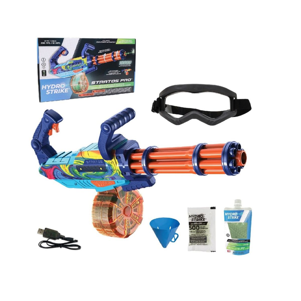 HYDRO STRIKE - Juguete Pistola Hidrogel Stratos Pro Hydro Strike