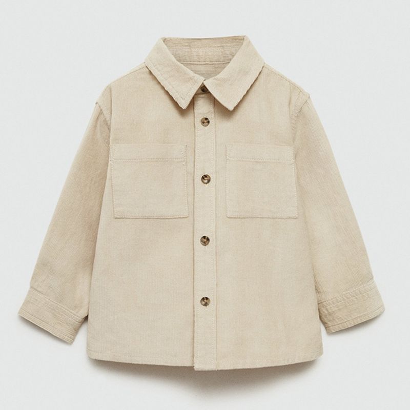 MANGO KIDS - Camisa Niño Manga Larga Algodón Mango Kids