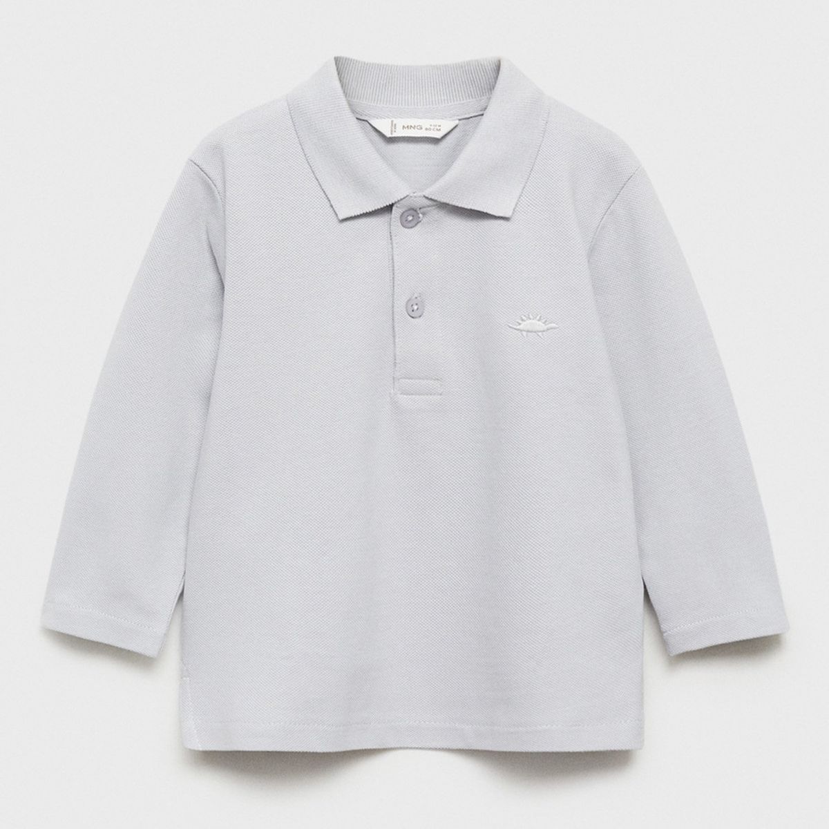 MANGO KIDS - Polo Niño Manga Larga Algodón Mango Kids