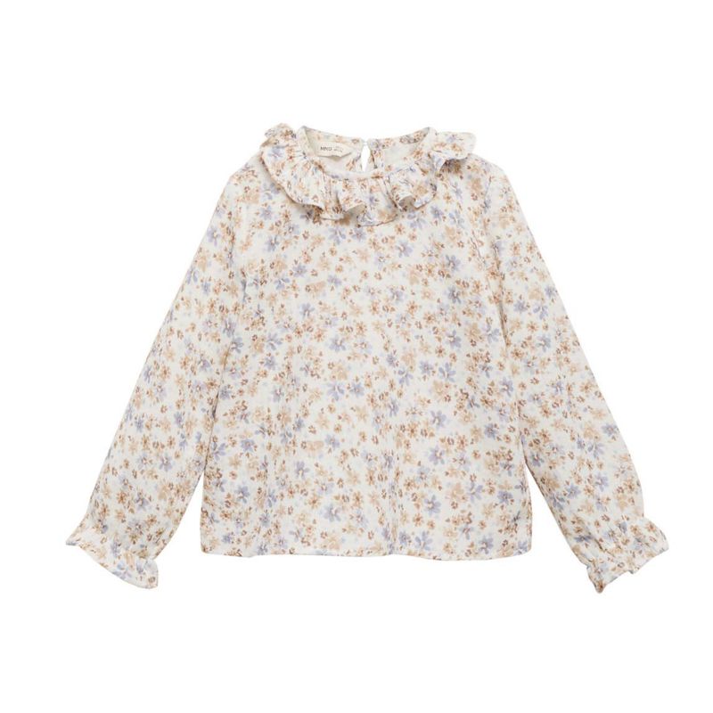 MANGO KIDS - Blusa Niña Manga Larga Algodón Mango Kids