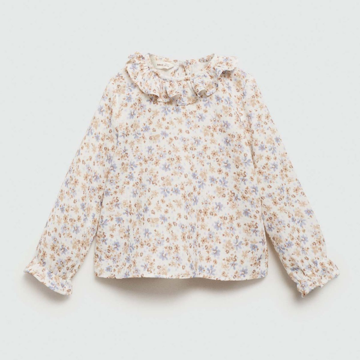 MANGO KIDS - Blusa Niña Manga Larga Algodón Mango Kids