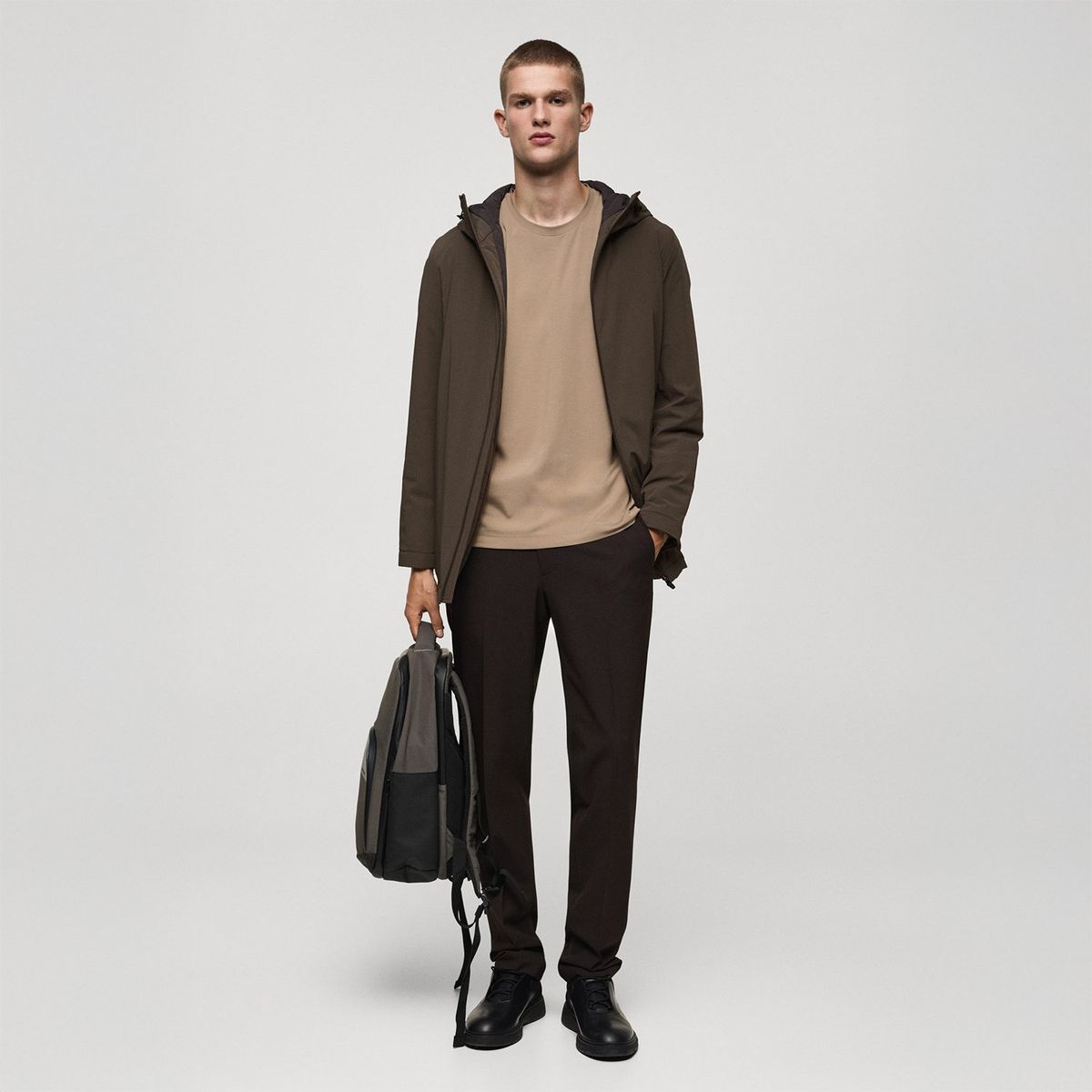 MANGO - Polo Manga Corta Casual Hombre Mango