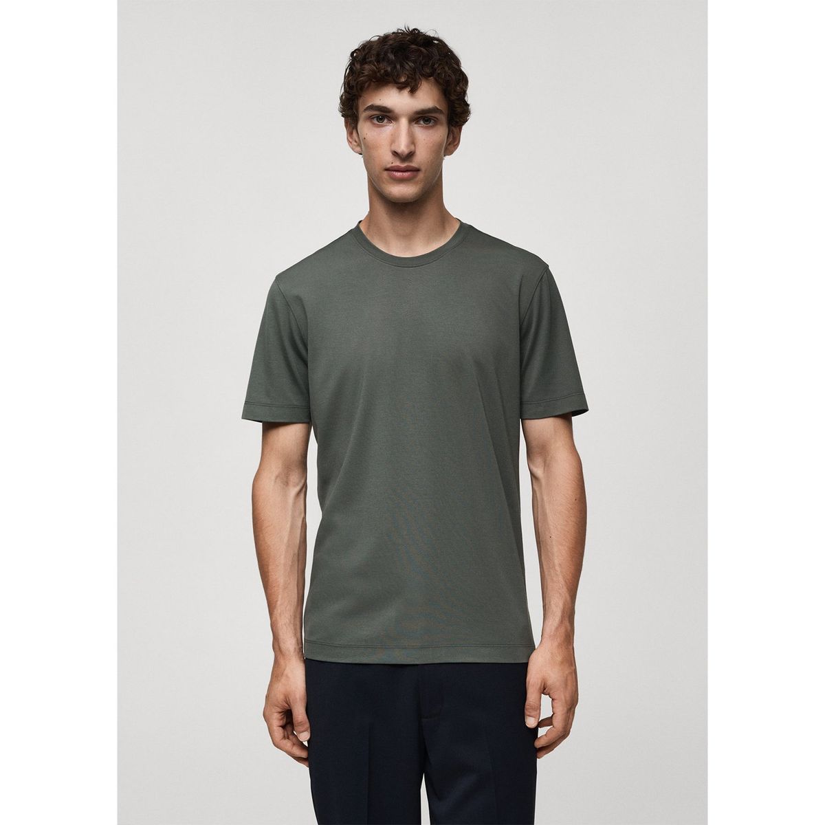 MANGO - Polo Manga Corta Casual Hombre Mango