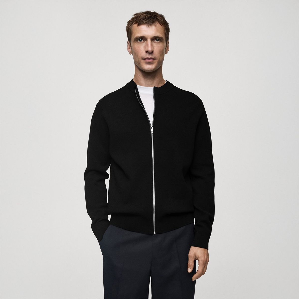 MANGO - Cárdigan Casual Hombre Mango