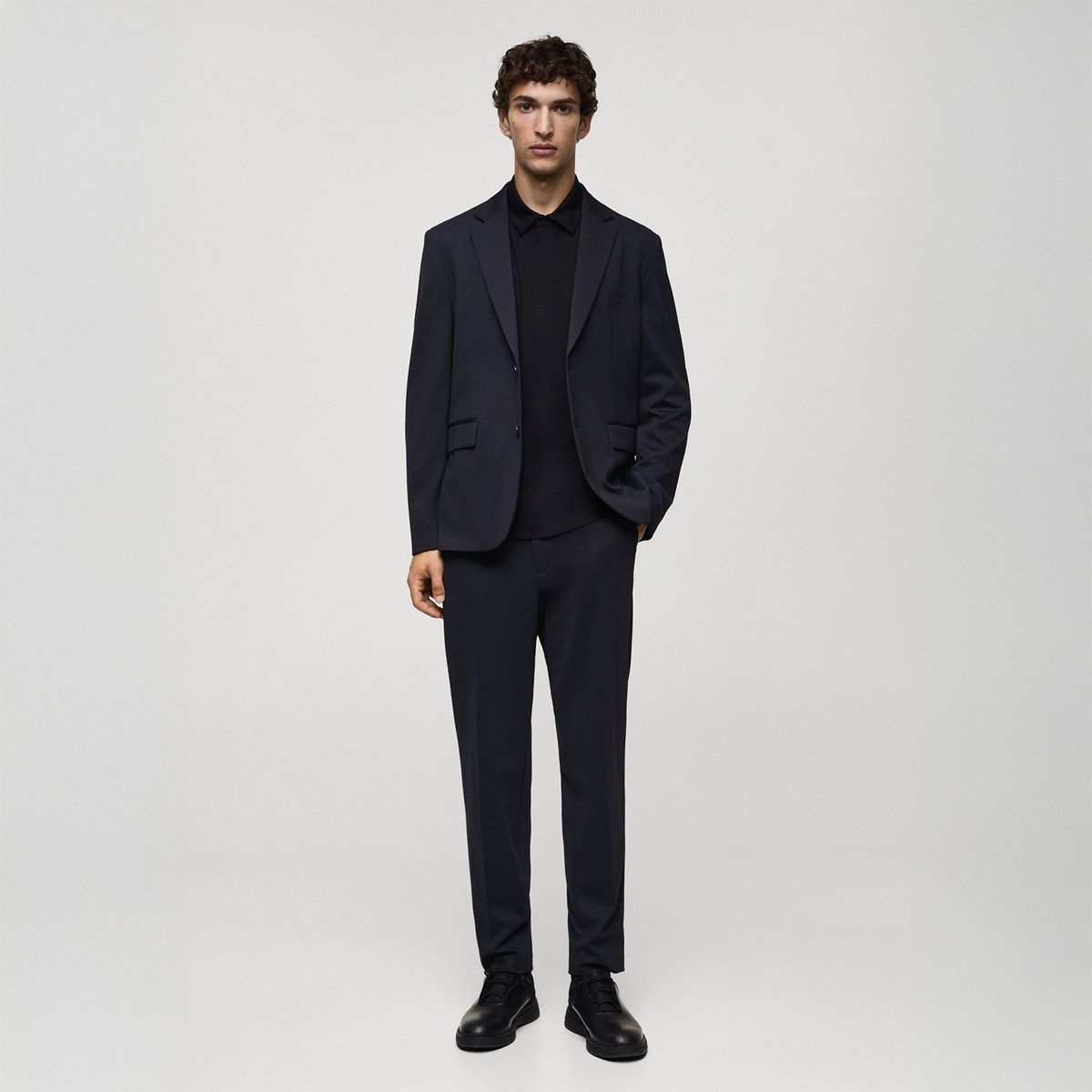 MANGO - Polo Manga Corta Casual Hombre Mango