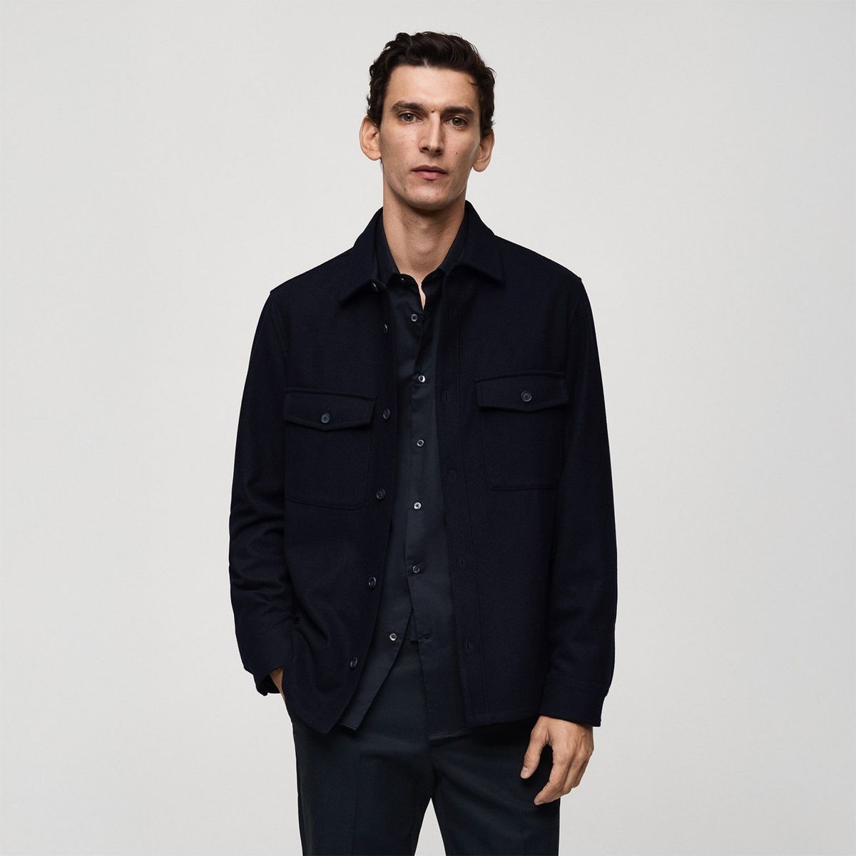 MANGO - Sobrecamisa Casual Hombre Mango