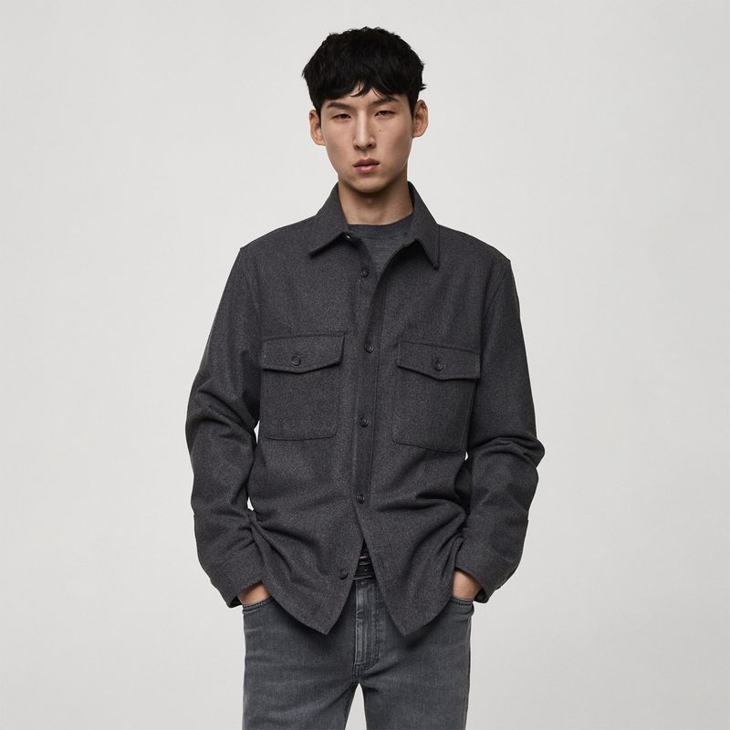 MANGO - Sobrecamisa Casual Hombre Mango