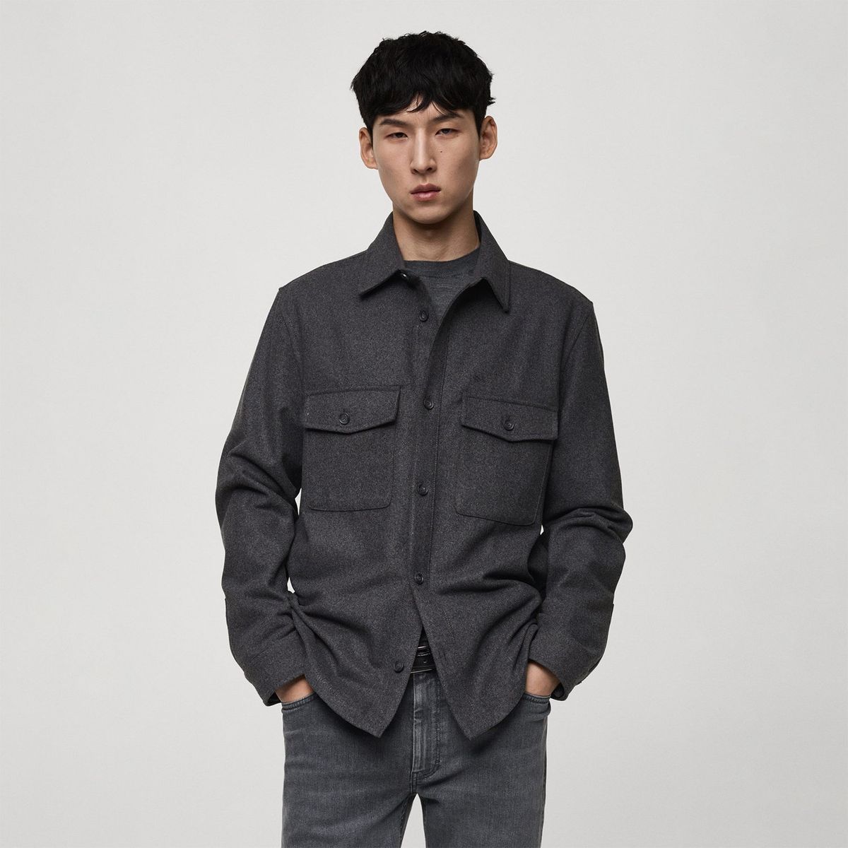 MANGO - Sobrecamisa Casual Hombre Mango