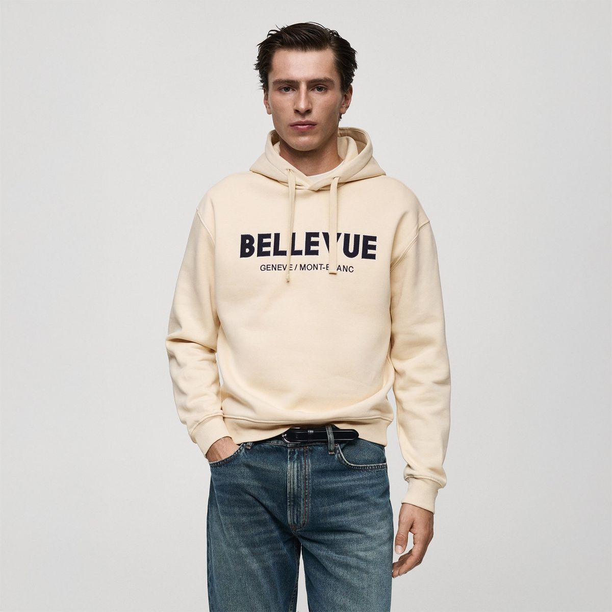 MANGO - Polera Algodón Hombre Mango 