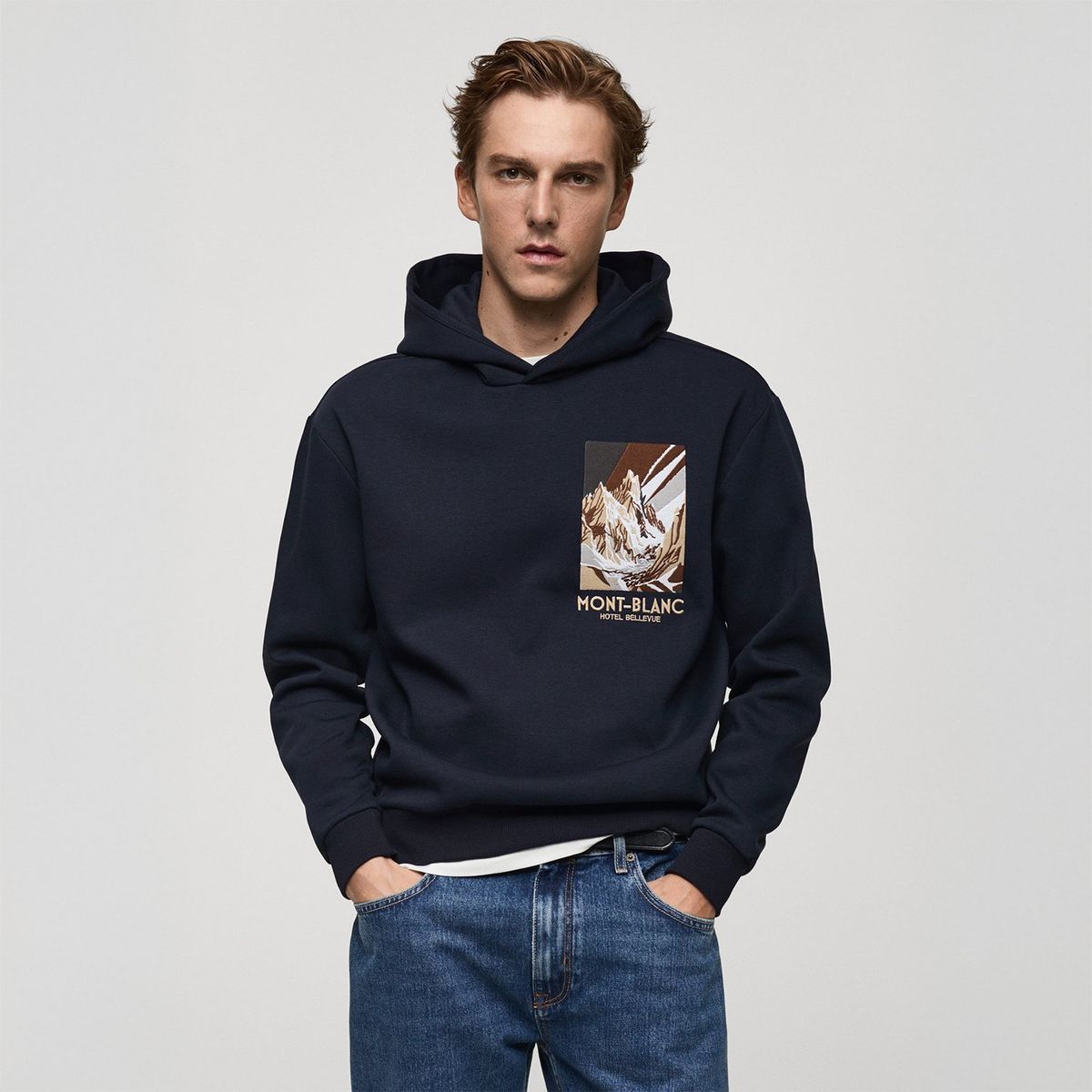 MANGO - Polera Algodón Hombre Mango 