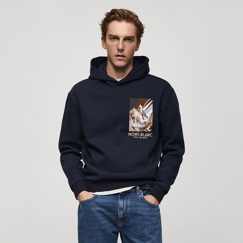 MANGO - Polera Algodón Hombre Mango 