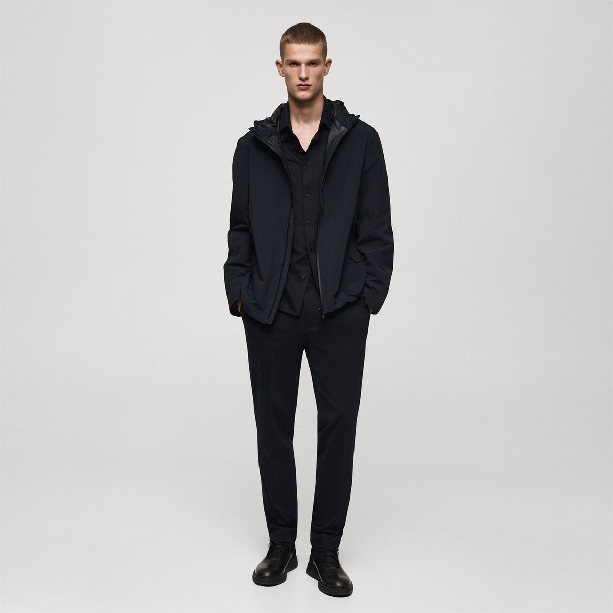 MANGO - Camisa Manga Larga Algodón Hombre Mango 