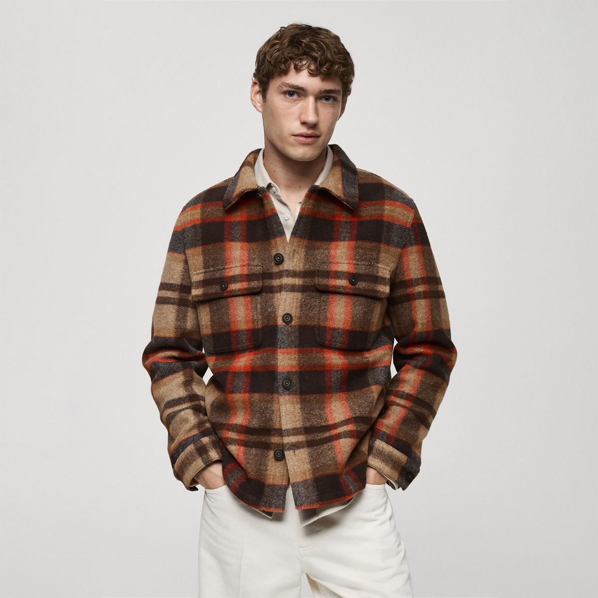 MANGO - Sobrecamisa Casual Hombre Mango