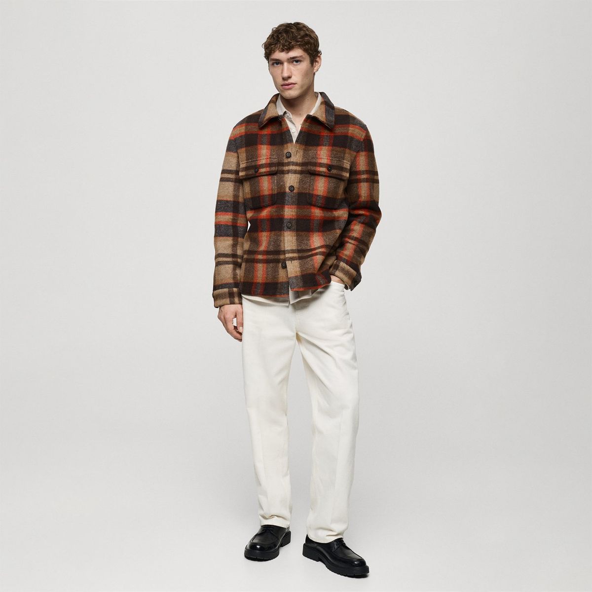 MANGO - Sobrecamisa Casual Hombre Mango