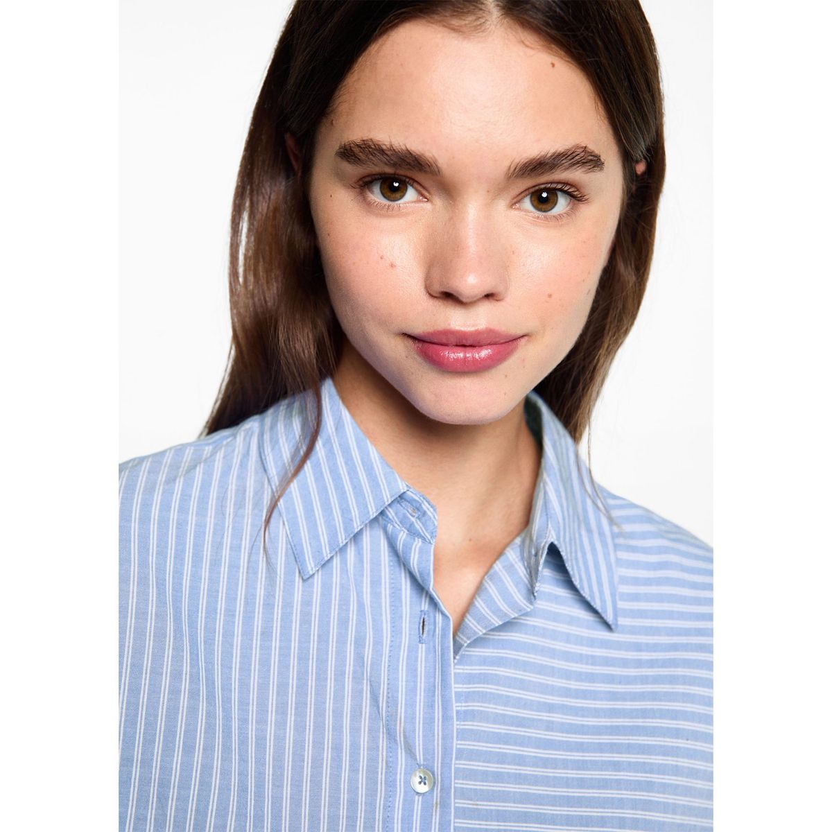 MANGO TEEN - Blusa Manga Larga 100% Algodón Mujer Mango