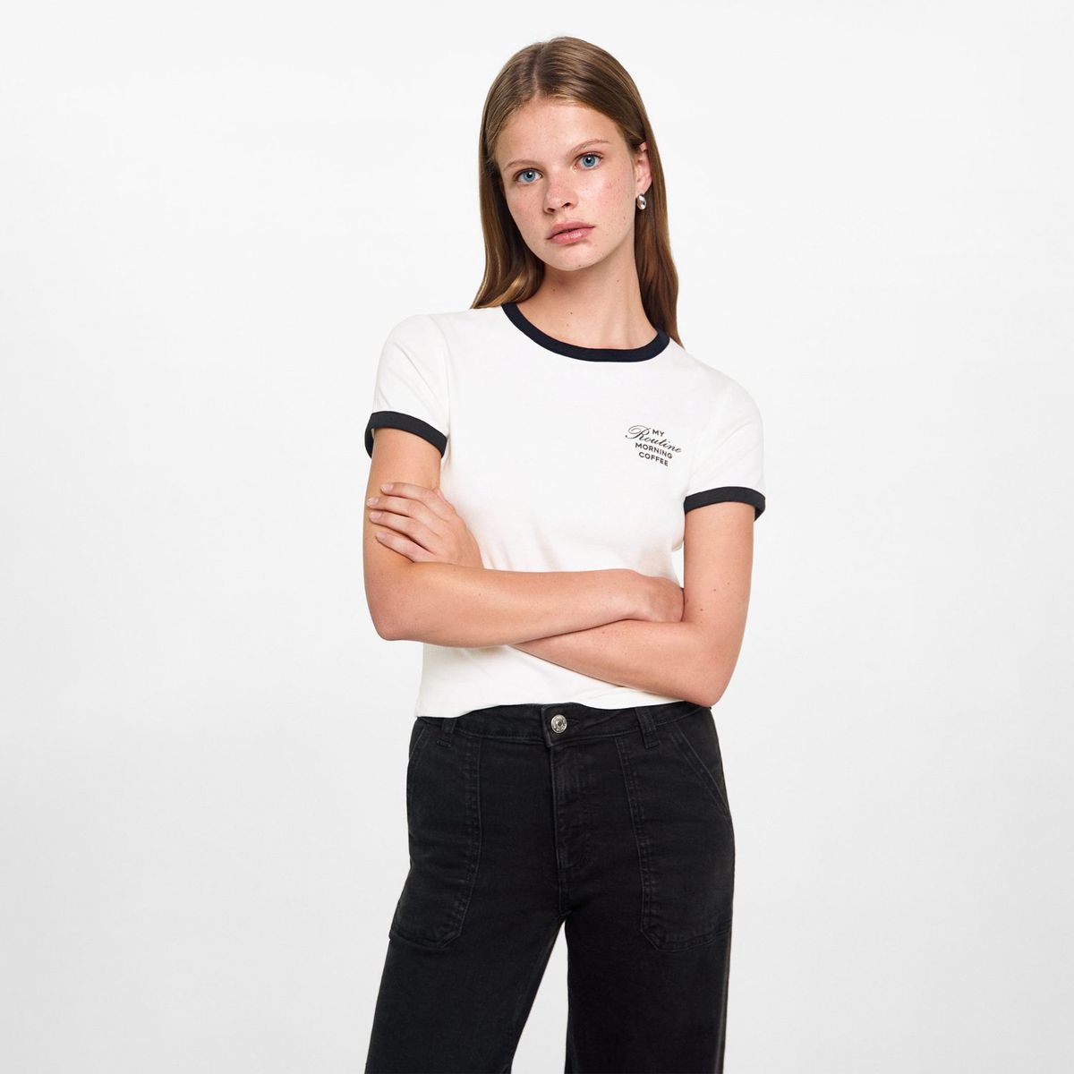 MANGO TEEN - Jean Culotte Tiro Alto Mujer Mango Teen