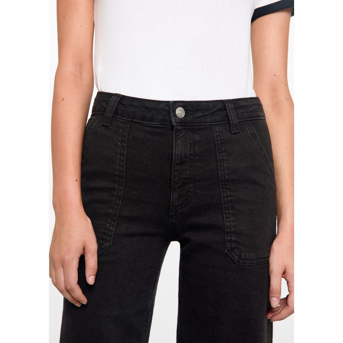 MANGO TEEN - Jean Culotte Tiro Alto Mujer Mango Teen