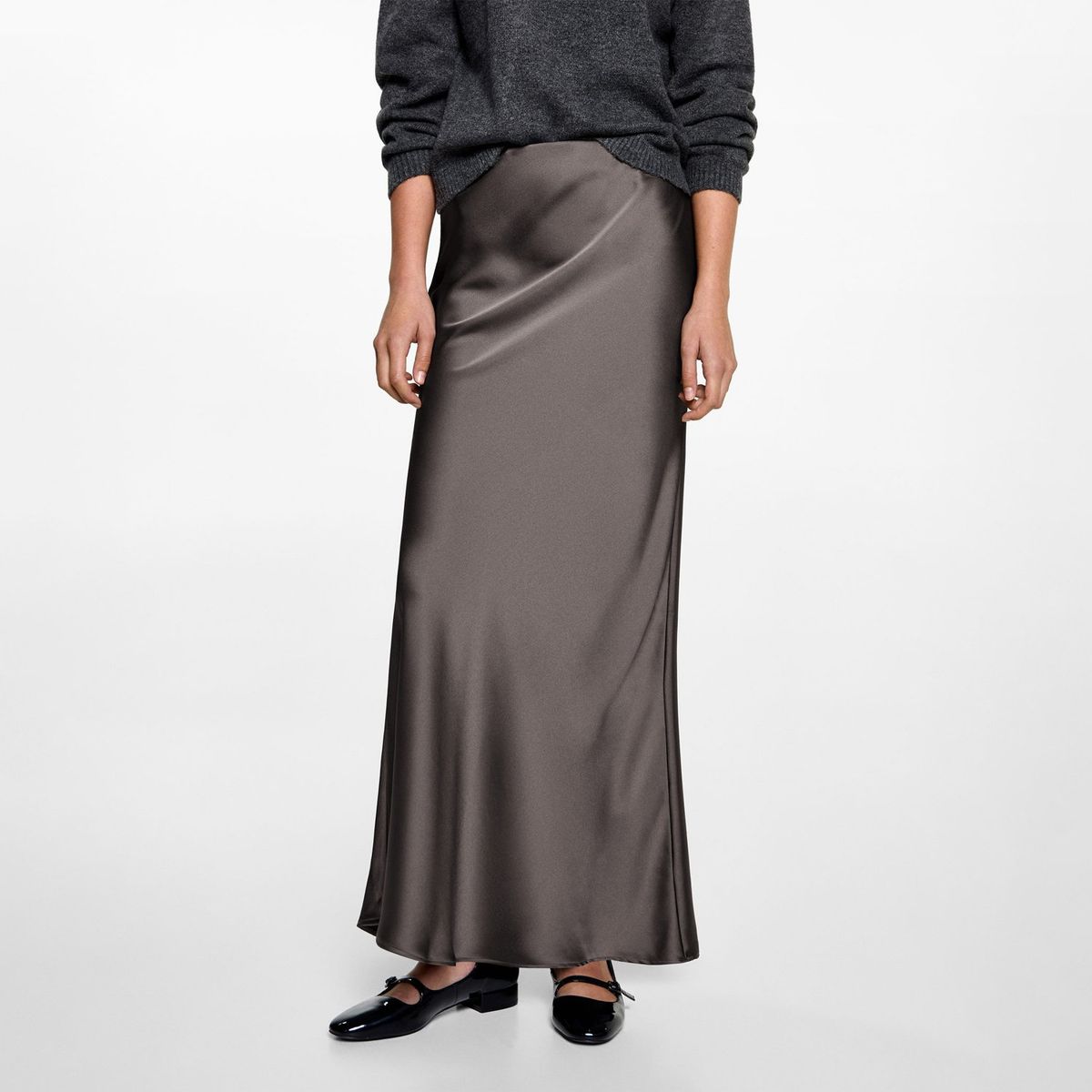 MANGO TEEN - Falda Larga Casual Mujer Mango