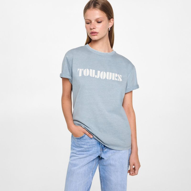 MANGO TEEN - Polo Manga Corta 100% Algodón Mujer Mango