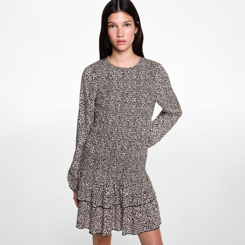 MANGO TEEN - Vestido Corto Casual Mujer Mango