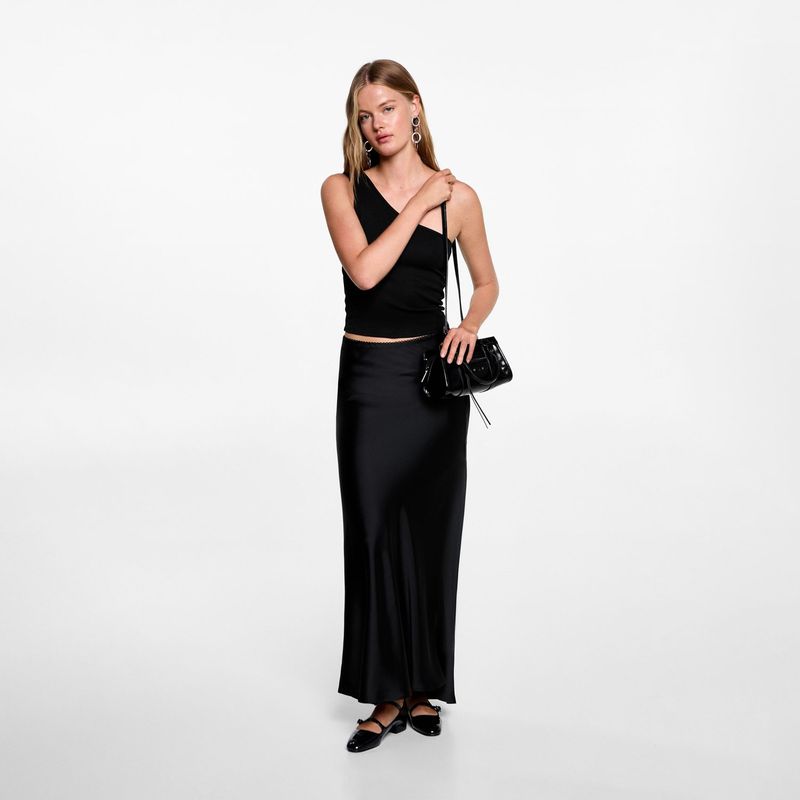 MANGO TEEN - Falda Larga Casual Mujer Mango