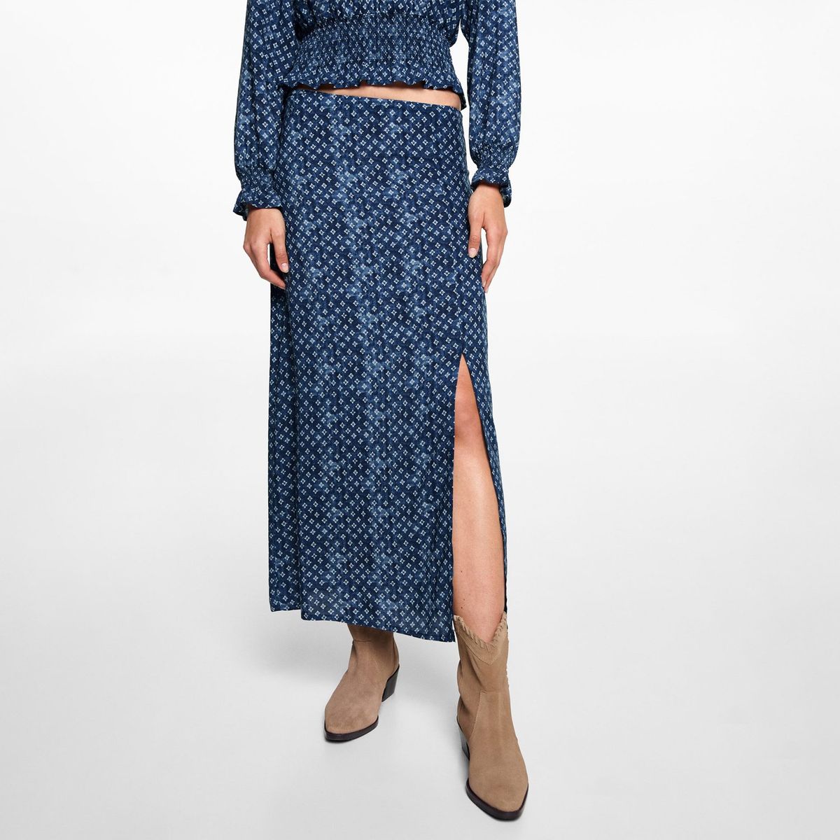 MANGO TEEN - Falda Larga Casual Mujer Mango