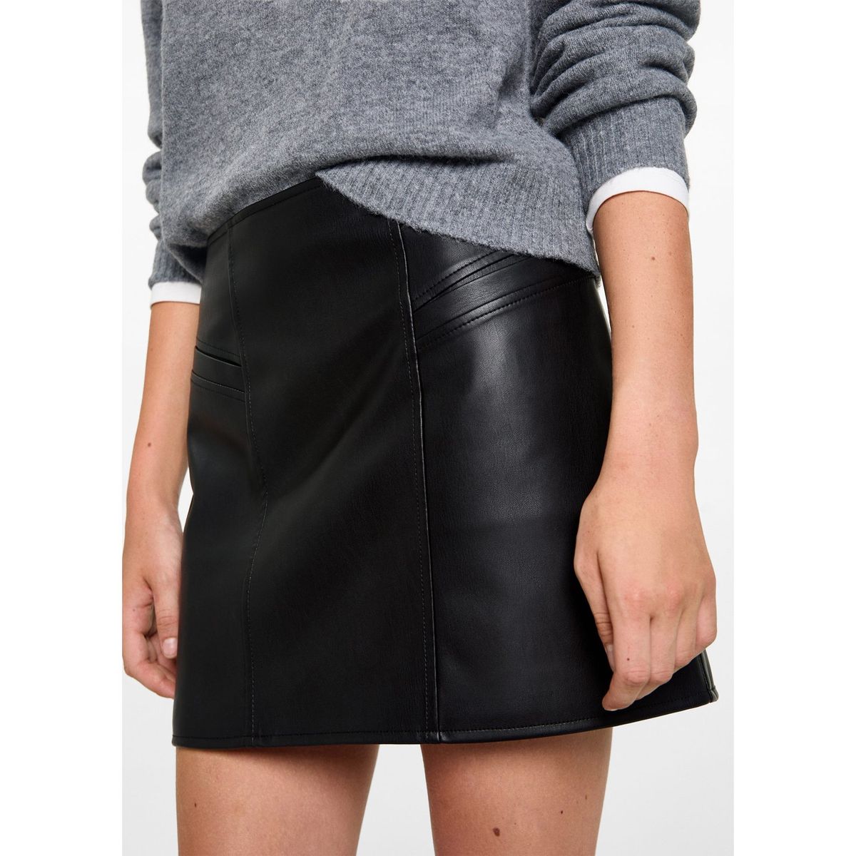 MANGO TEEN - Falda Corta Mujer Mango