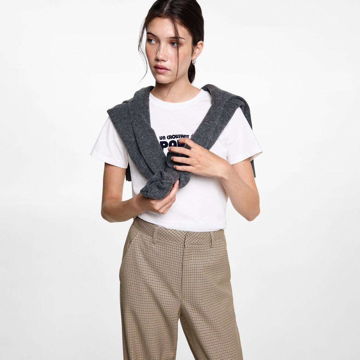 MANGO TEEN - Pantalón Straight Mujer Mango