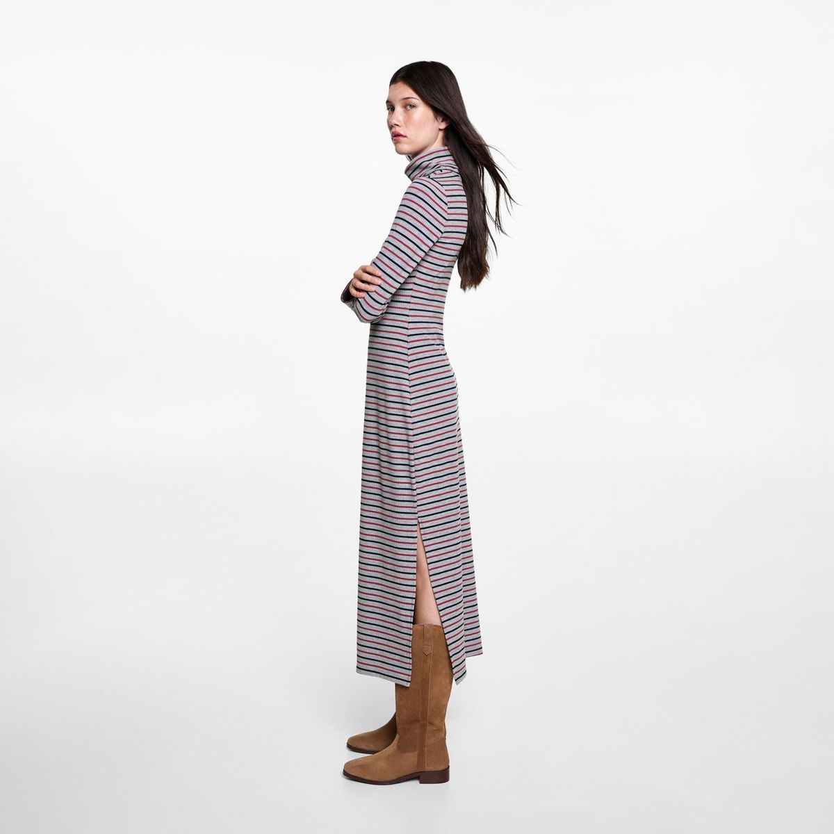 MANGO TEEN - Vestido Largo Mujer Mango