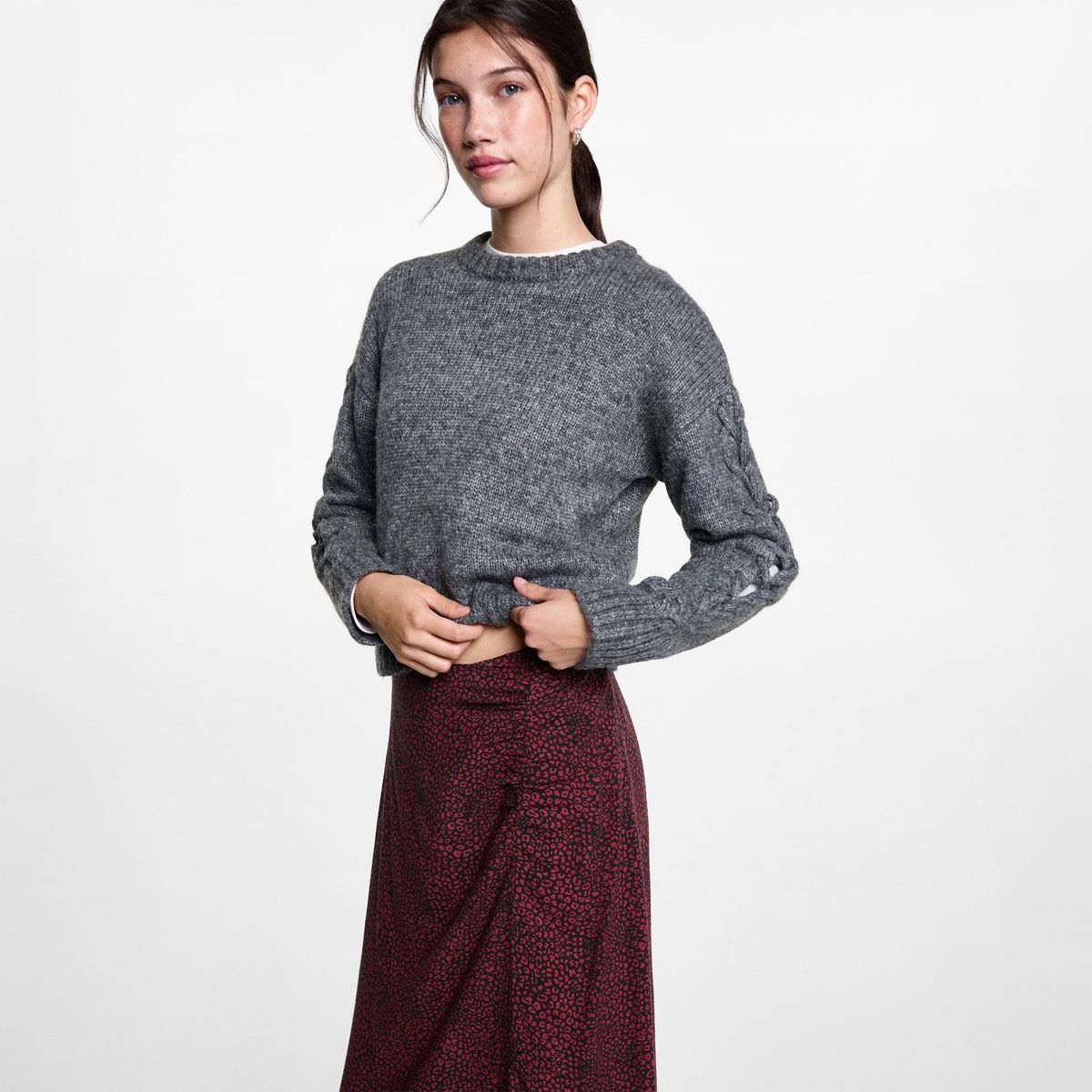 MANGO TEEN - Falda Larga Mujer Mango