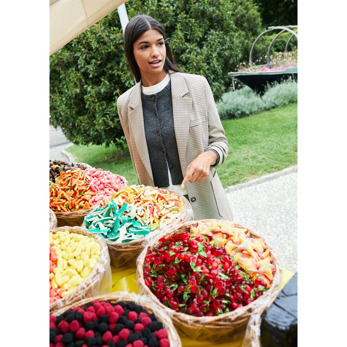 MANGO TEEN - Blazer Casual Mujer Mango