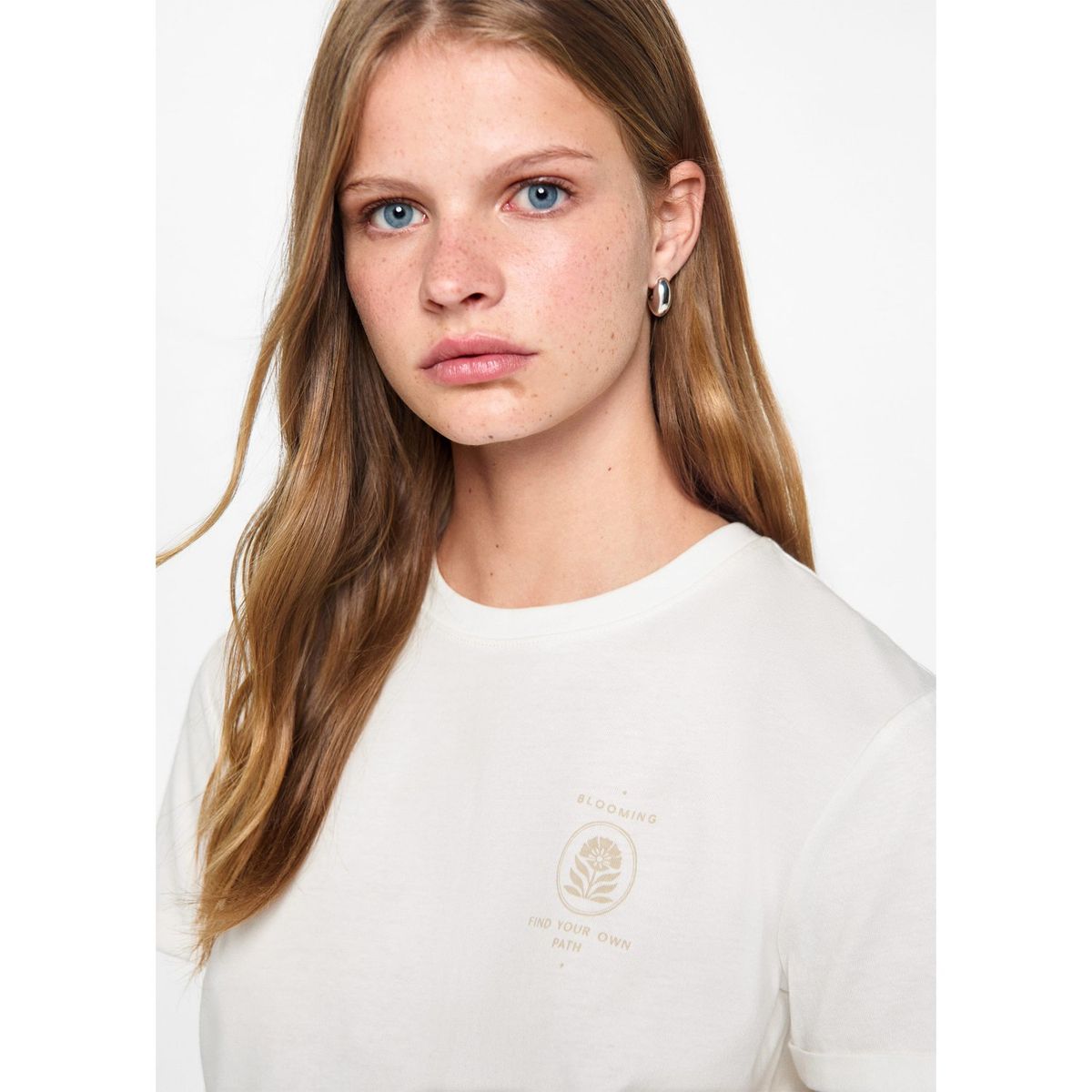 MANGO TEEN - Polo Manga Corta 100% Algodón Mujer Mango