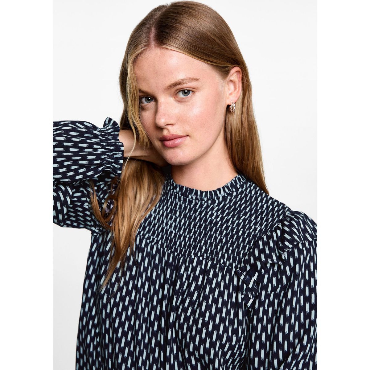 MANGO TEEN - Blusa Manga Larga Mujer Mango