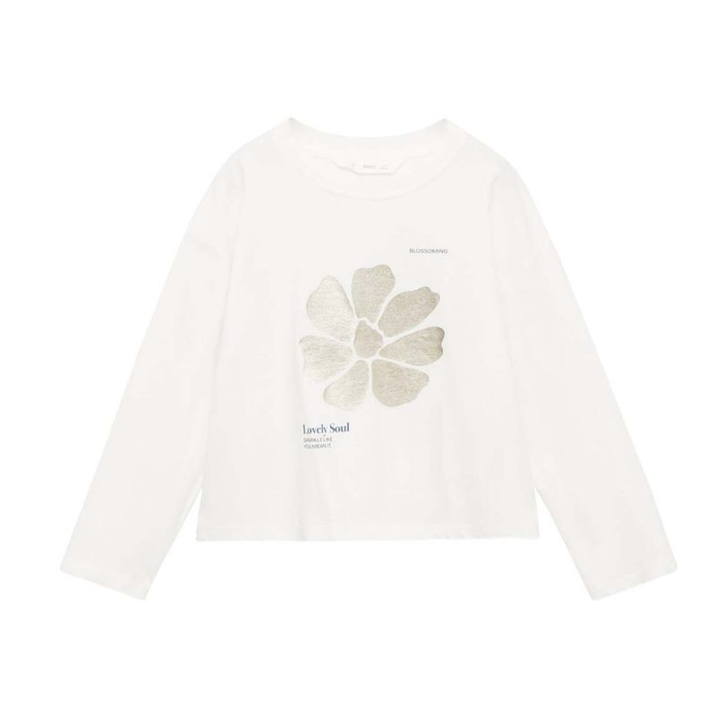 MANGO KIDS - Polo Niña Manga Larga Algodón Mango Kids