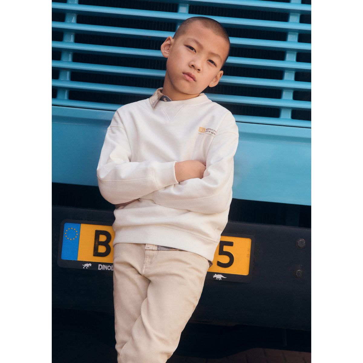 MANGO KIDS - Polera Niño Algodón Mango Kids