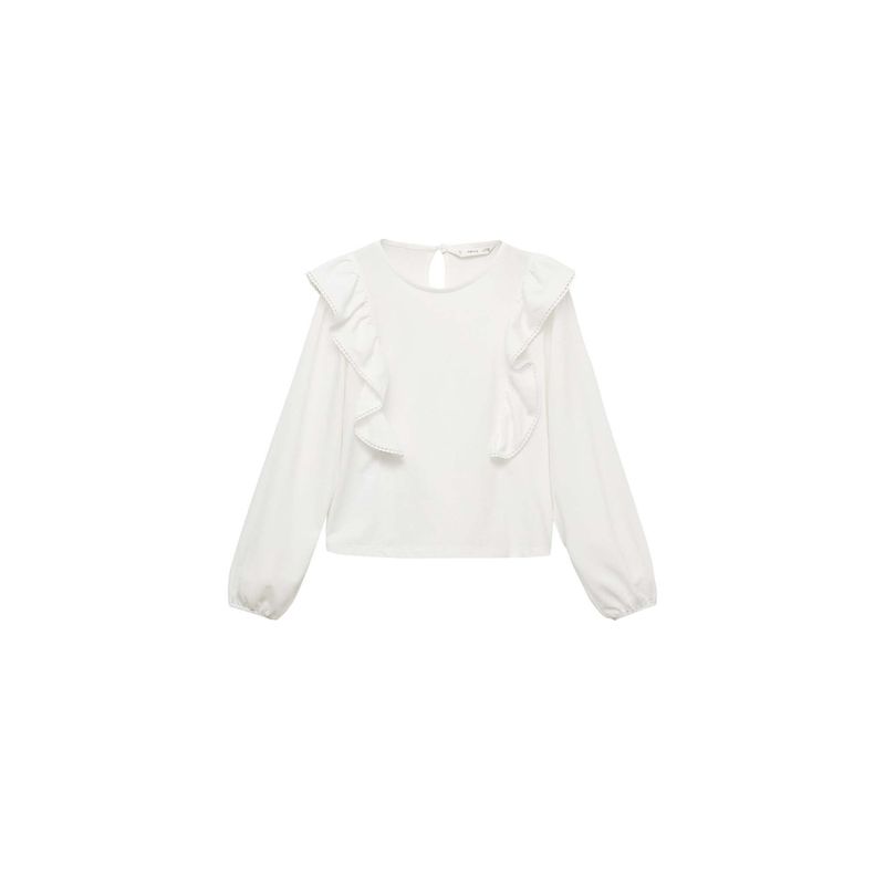 MANGO KIDS - Blusa Niña Manga Larga Algodón Mango Kids