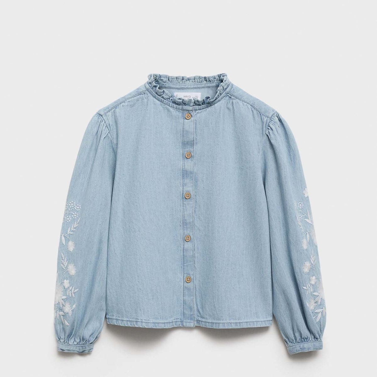 MANGO KIDS - Blusa Niña Manga Larga Algodón Mango Kids