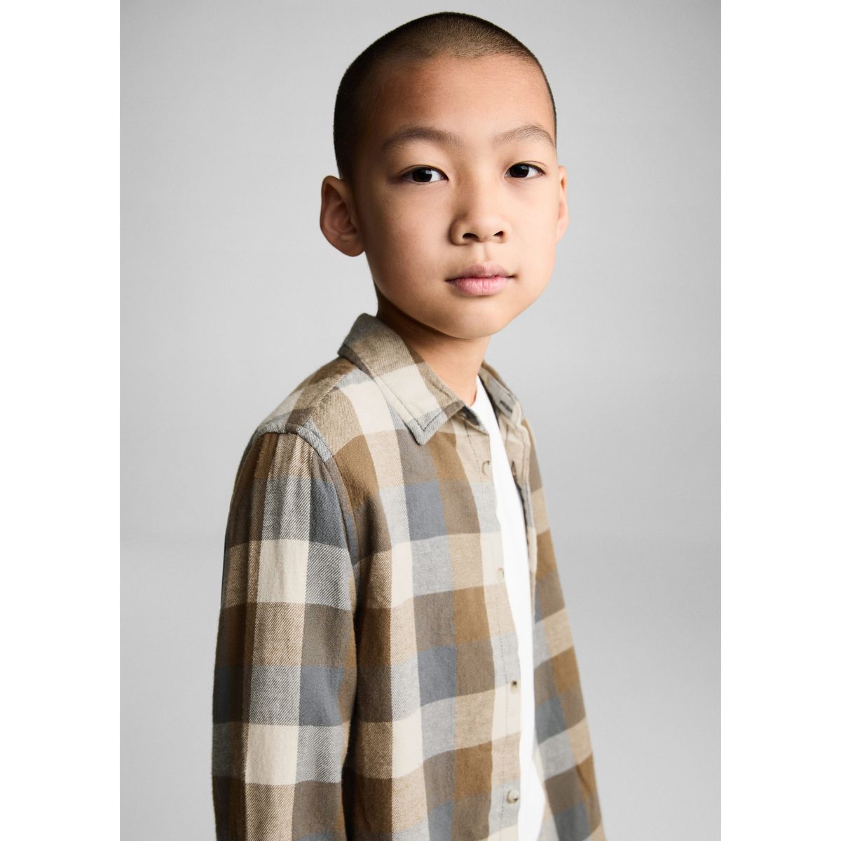 MANGO KIDS - Camisa Niño Manga Larga Algodón Mango Kids