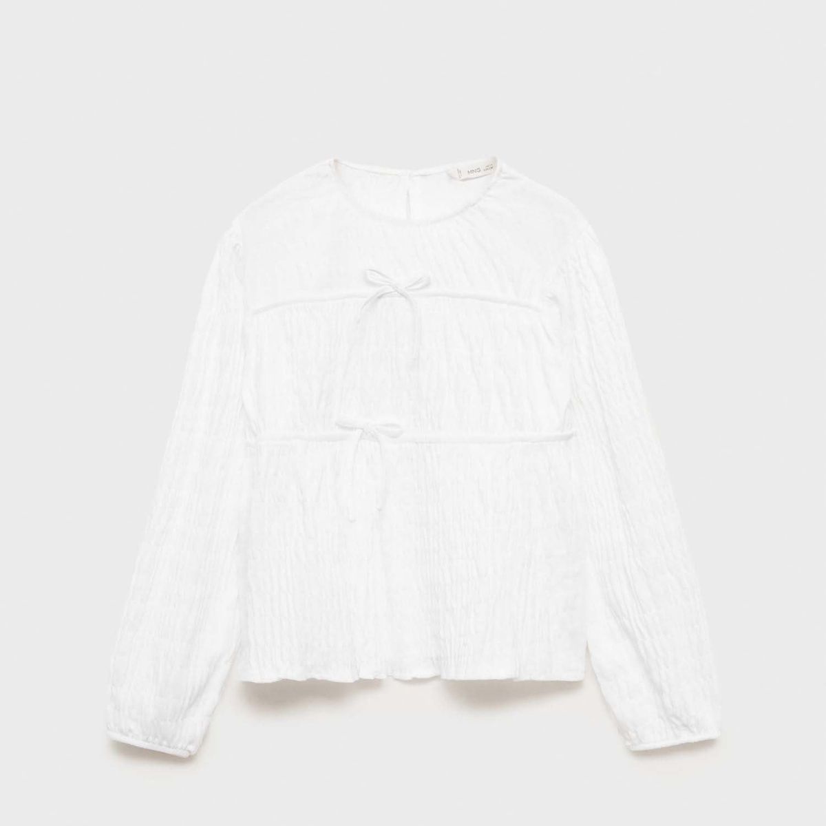 MANGO KIDS - Blusa Niña Manga Larga Algodón Mango Kids