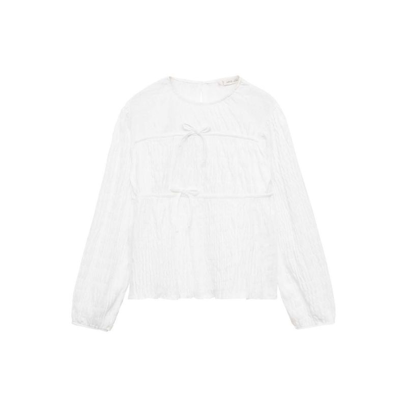 MANGO KIDS - Blusa Niña Manga Larga Algodón Mango Kids