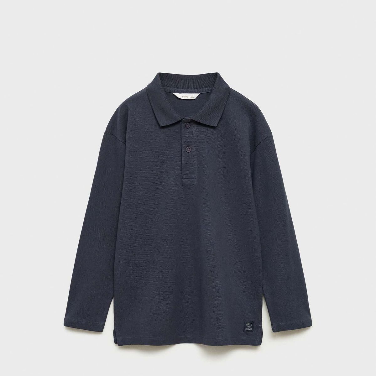 MANGO KIDS - Polo Niño Manga Larga Algodón Mango Kids