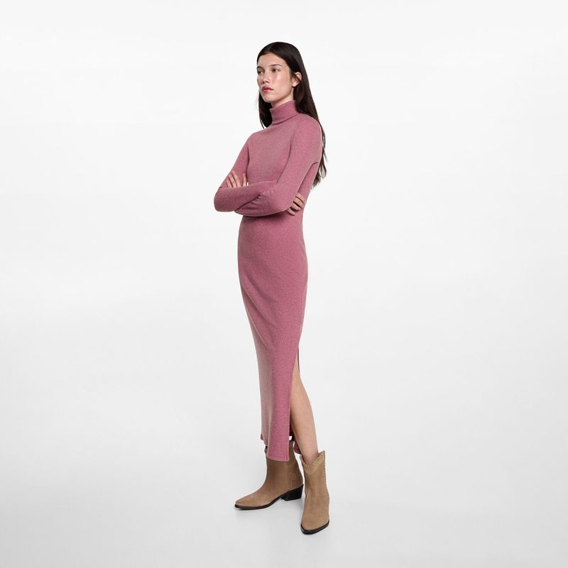 MANGO TEEN - Vestido Largo Casual Mujer Mango