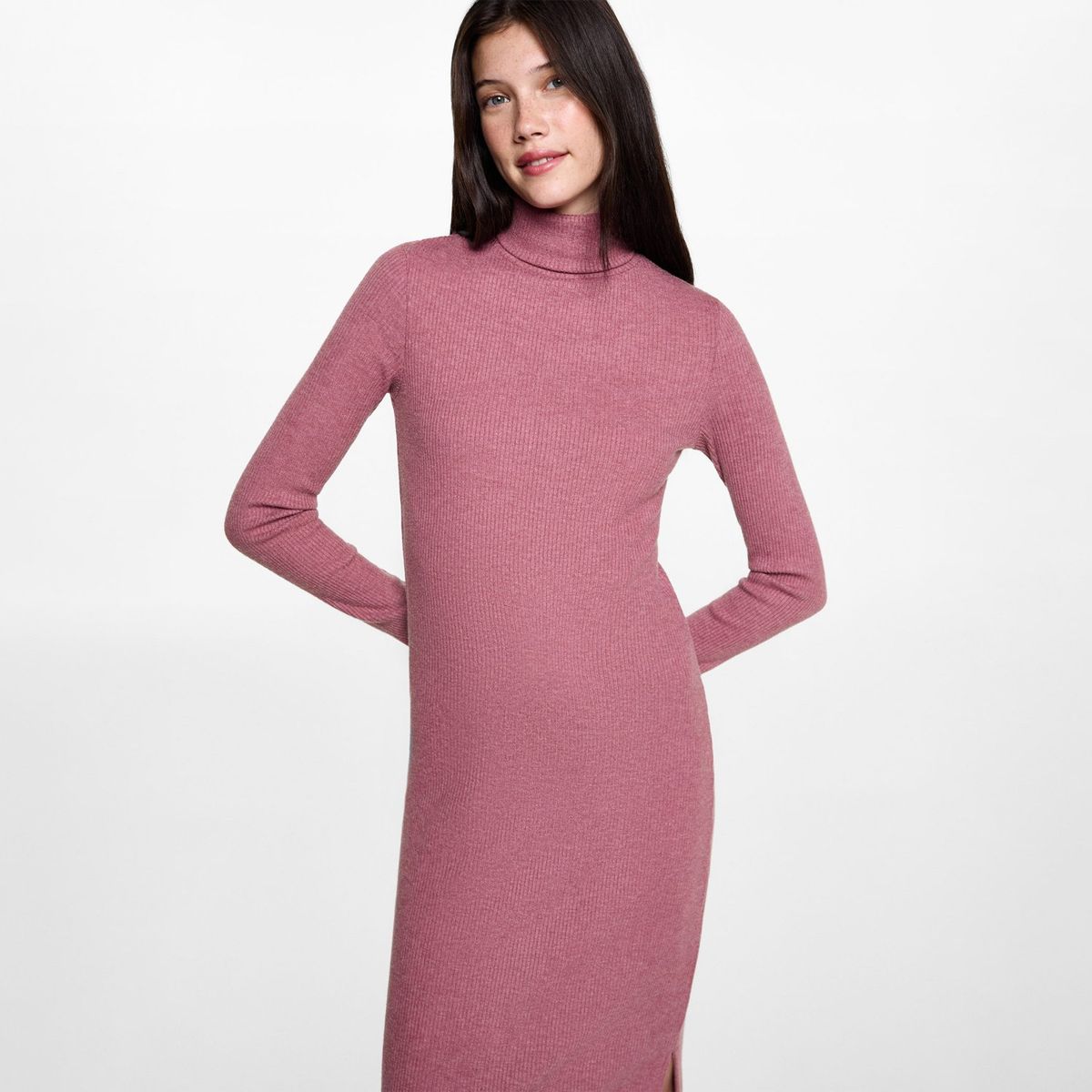 MANGO TEEN - Vestido Largo Casual Mujer Mango