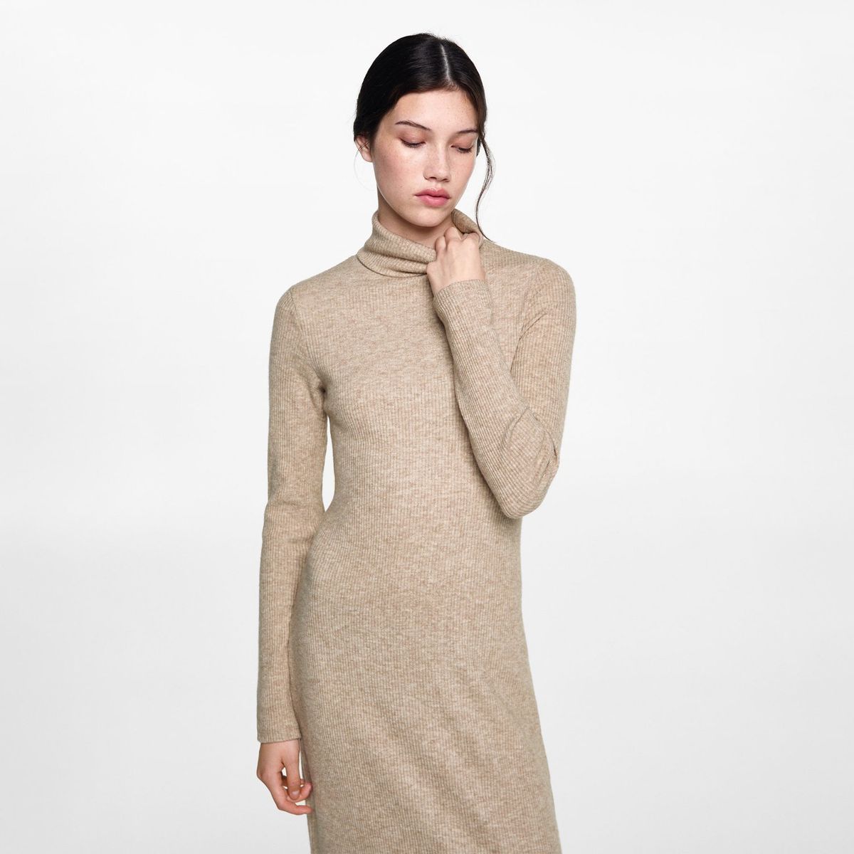 MANGO TEEN - Vestido Largo Casual Mujer Mango