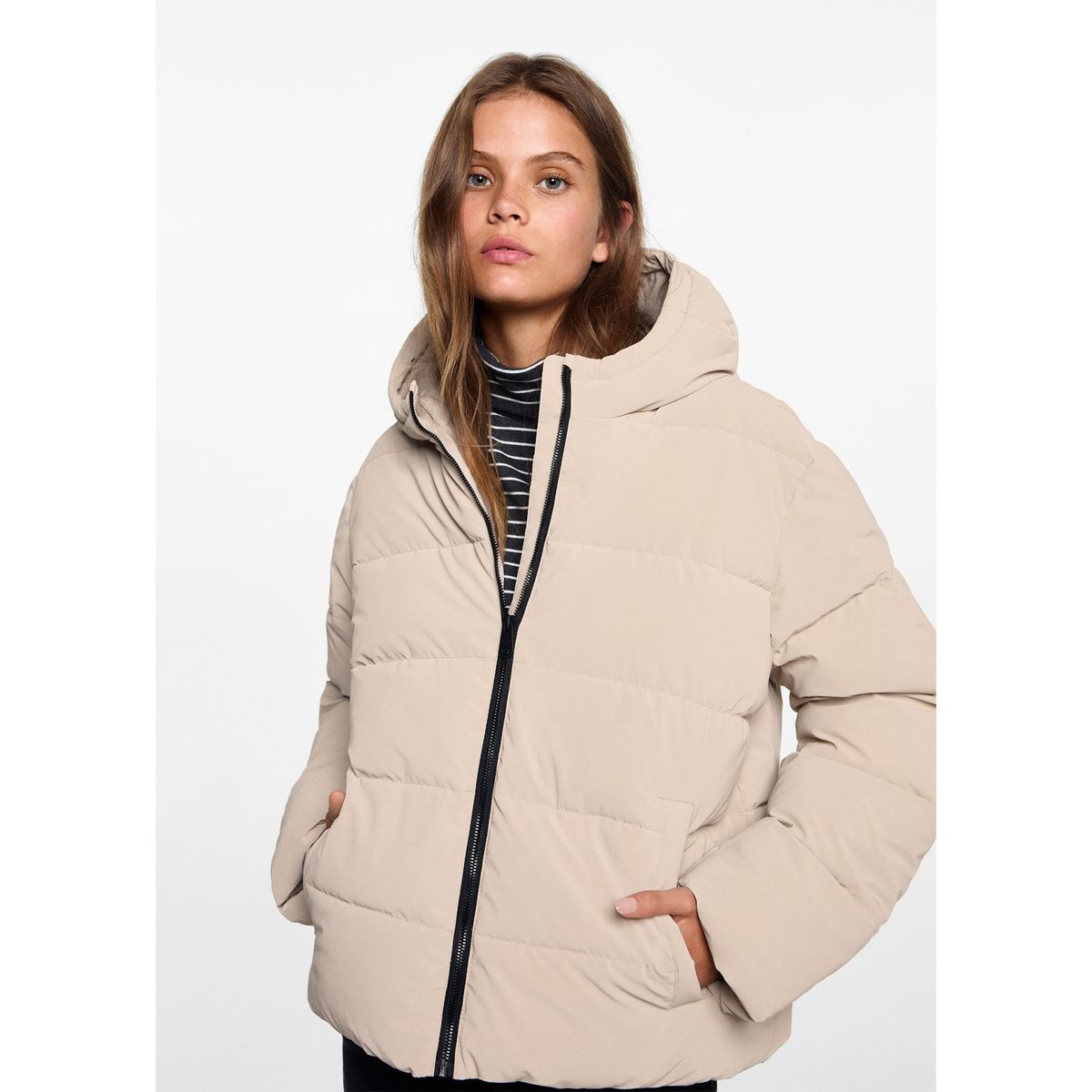 MANGO TEEN - Casaca Acolchada Mujer Mango